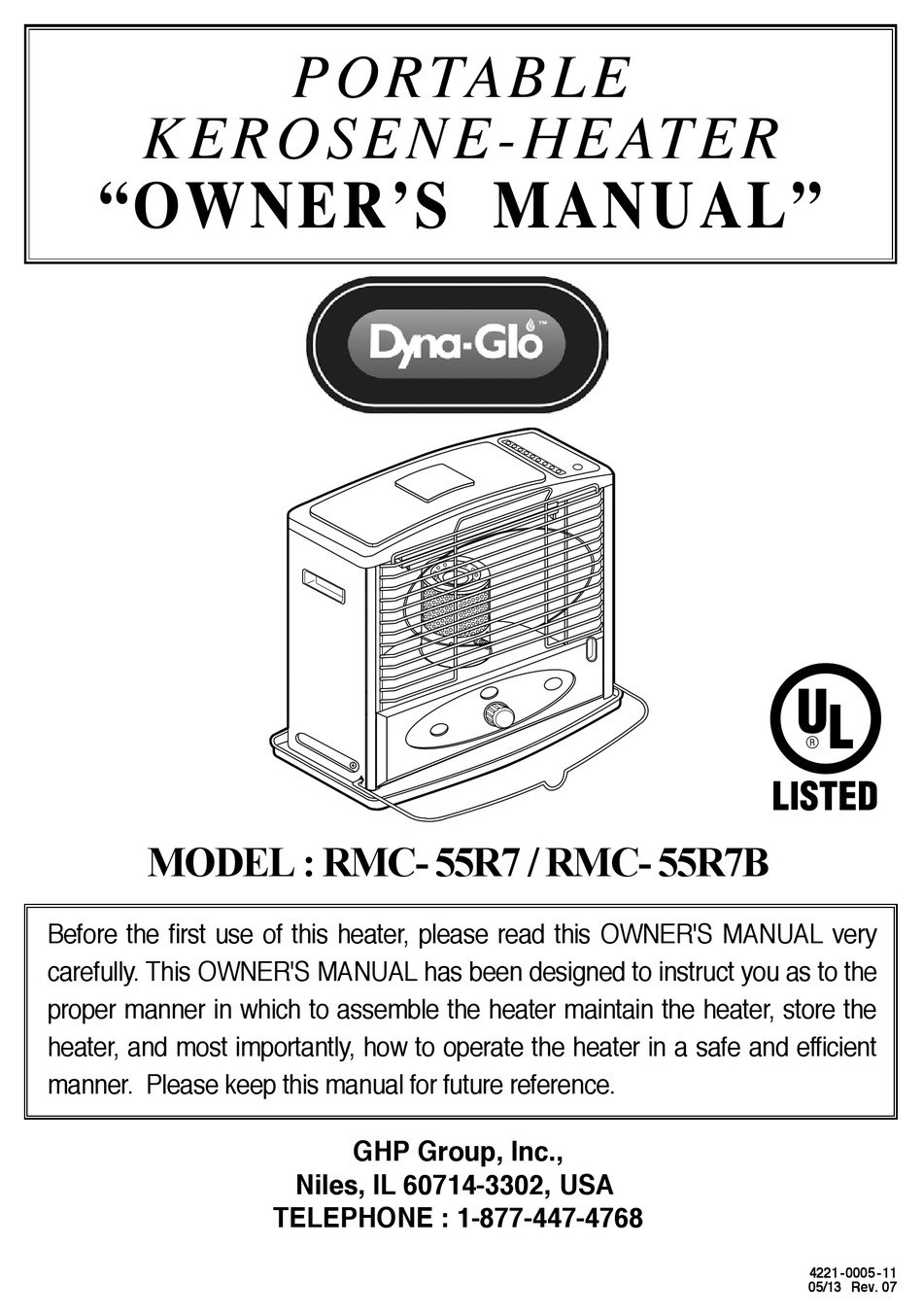 DYNA-GLO RMC- 55R7 OWNER'S MANUAL Pdf Download | ManualsLib