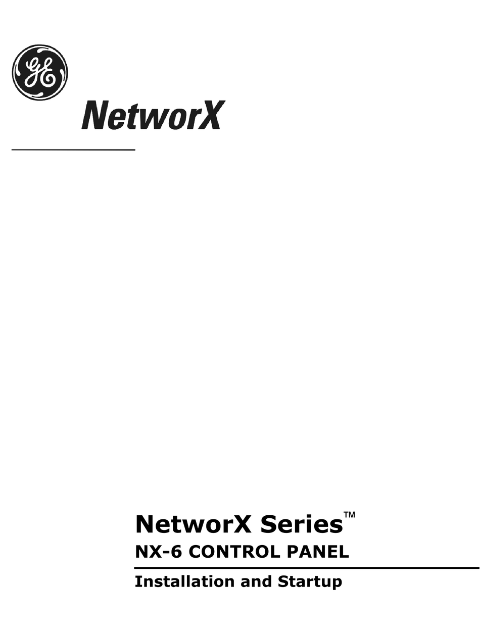 Ge Networx Nx 6 Installation And Startup Pdf Download Manualslib