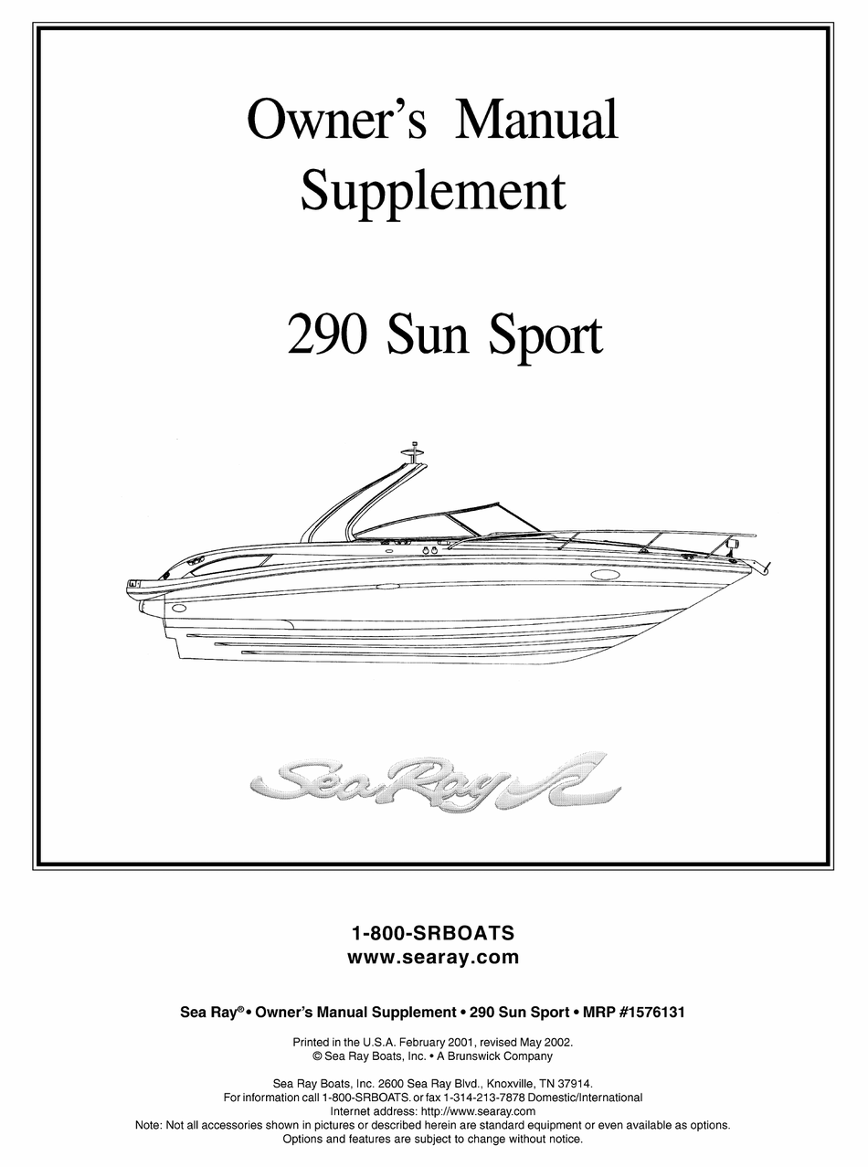 Sea Ray Boats Manuals