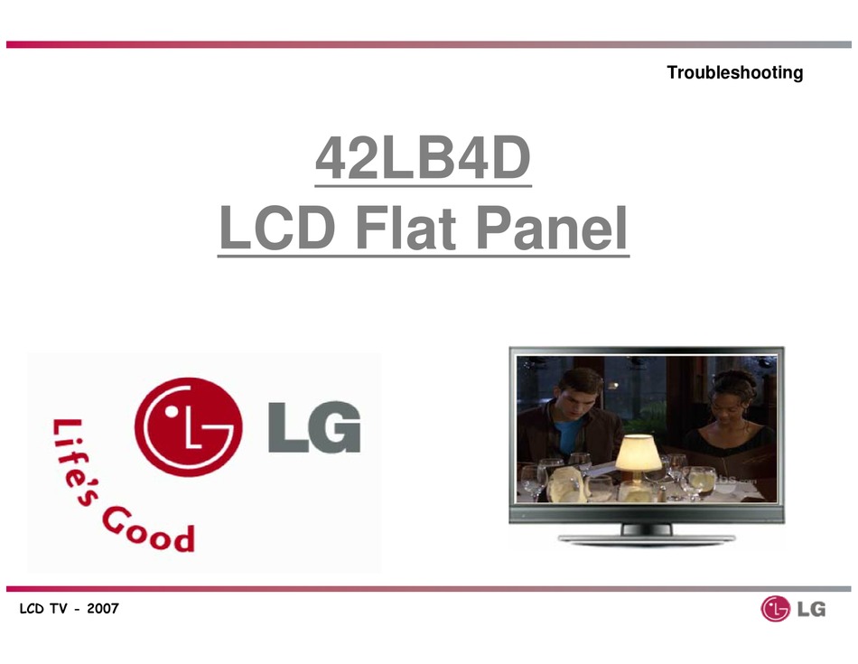 Lg 42lb4d Troubleshooting Manual Pdf Download Manualslib