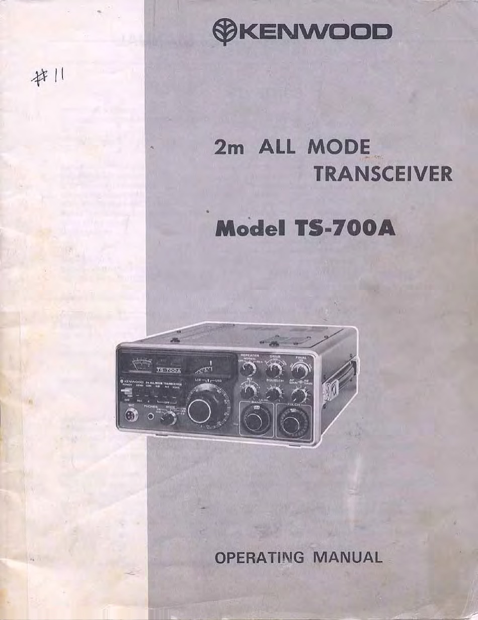 KENWOOD TS-700A OPERATING MANUAL Pdf Download | ManualsLib