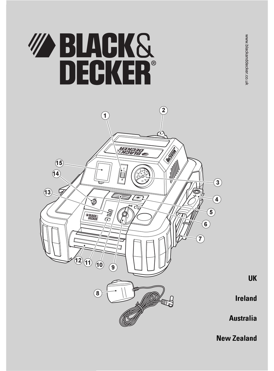 duurzame grondstof compleet vuilnis BLACK & DECKER JUMP STARTER MANUAL Pdf Download | ManualsLib