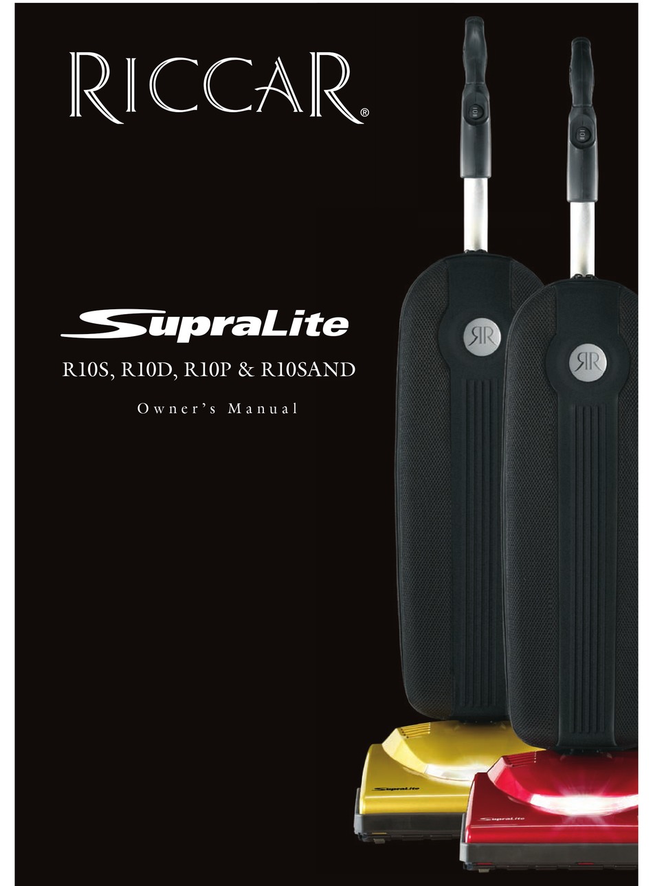 RICCAR SUPRALITE R10S OWNER'S MANUAL Pdf Download ManualsLib