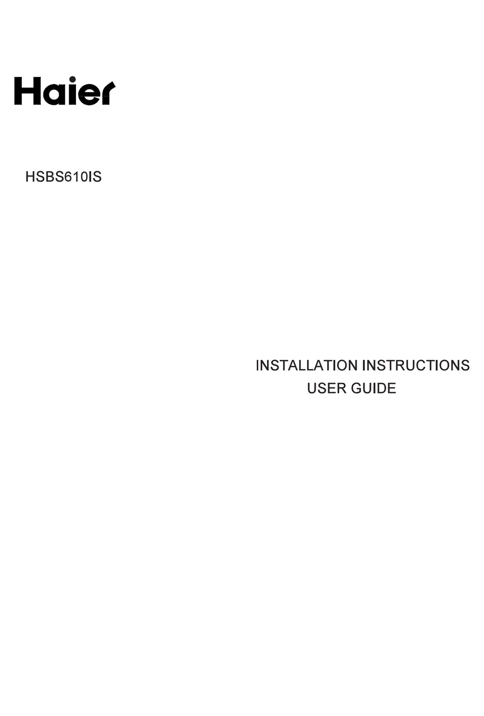 haier hsbs610is