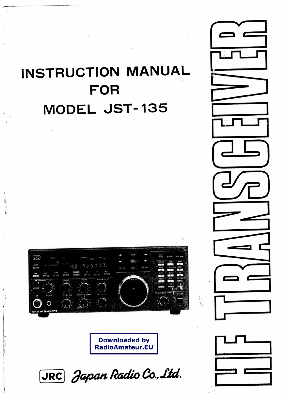 JRC JST135 INSTRUCTION MANUAL Pdf Download ManualsLib