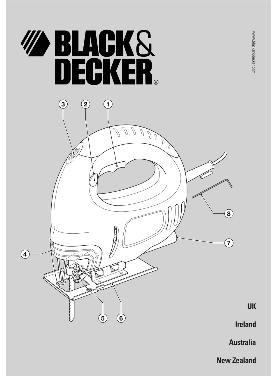 black and decker jigsaw manual