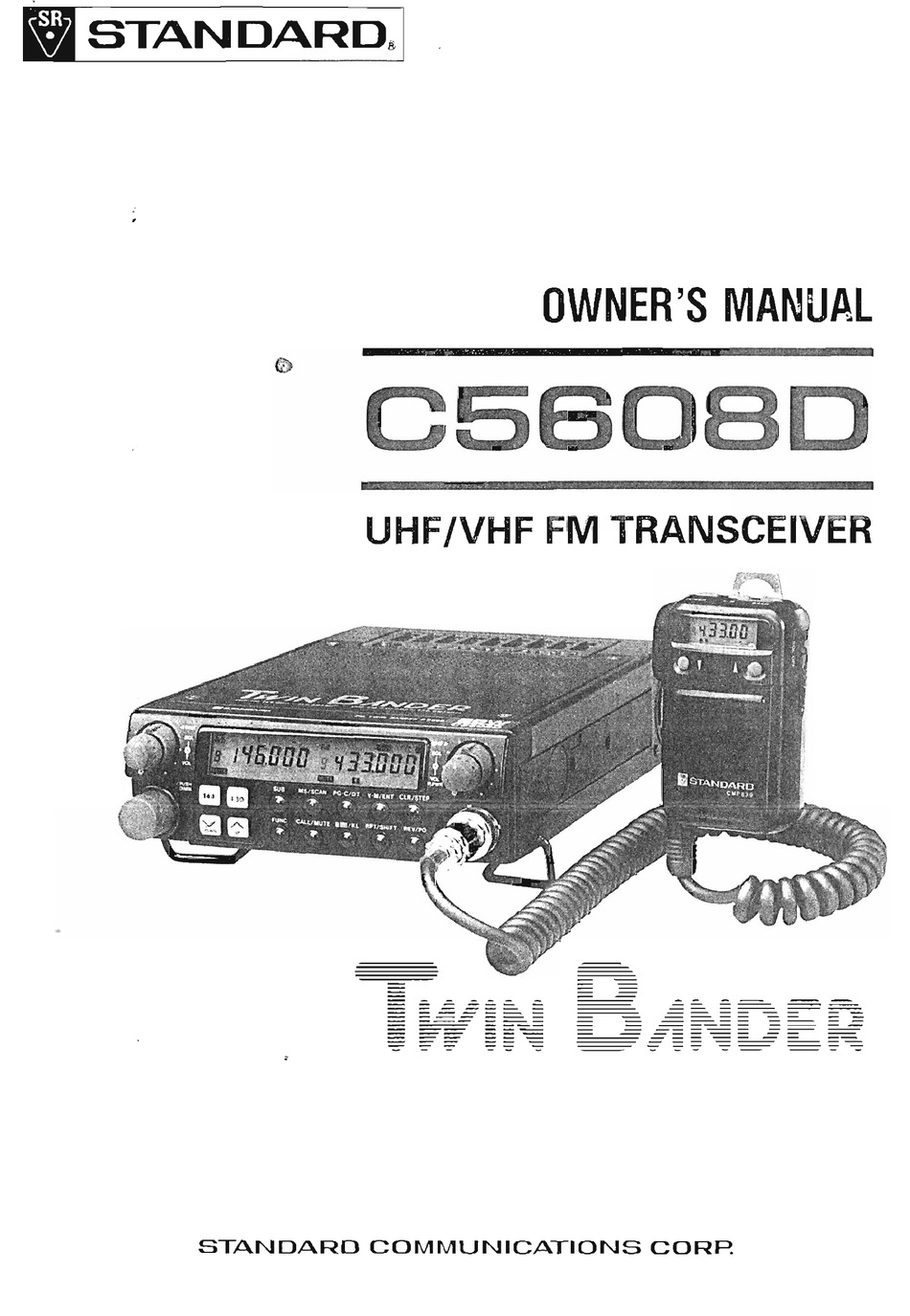 STANDARD TWIN BANDER 144MHz/430MHz FM トランシーバー C5200D