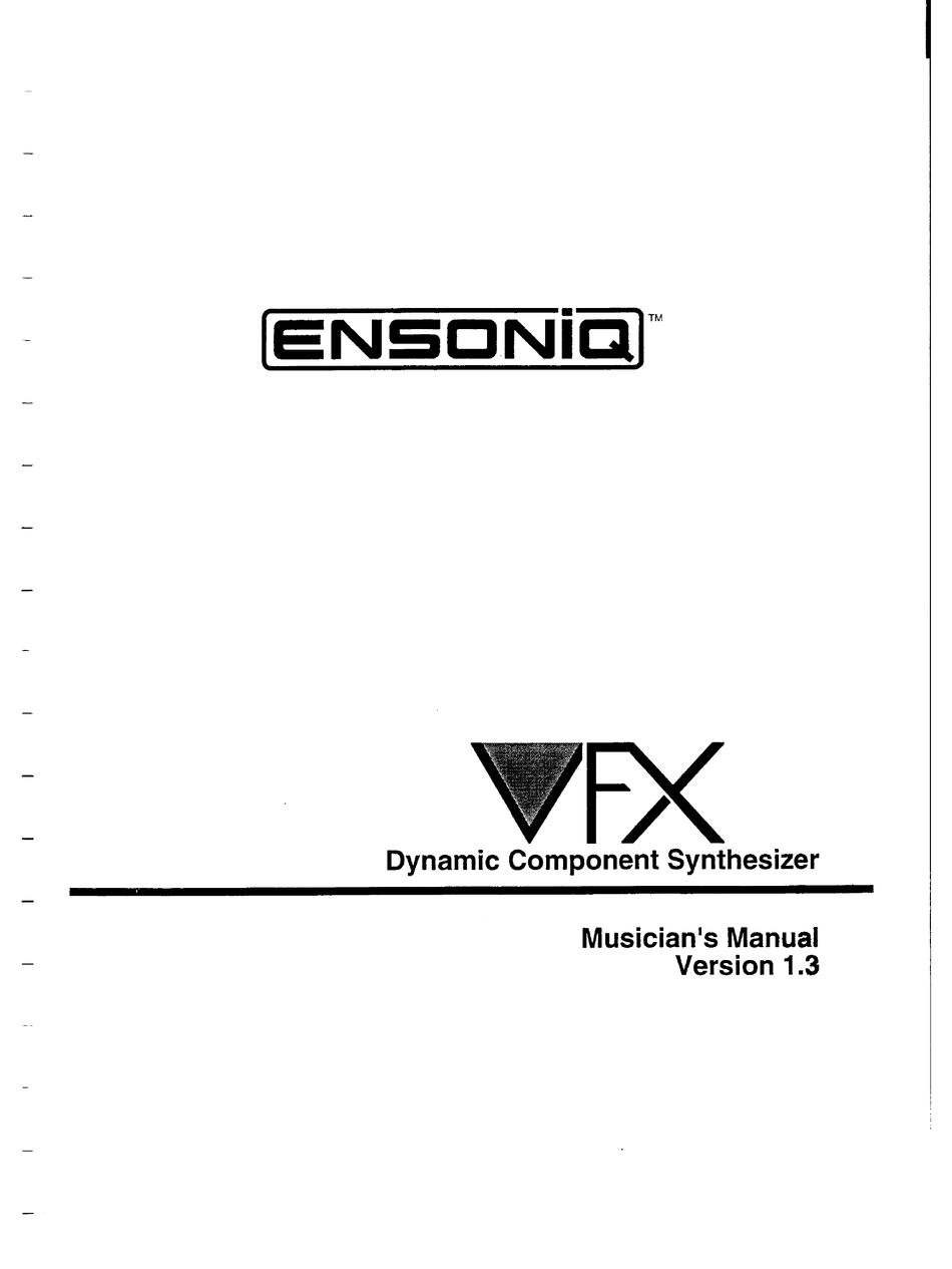 download ensoniq vfx-sd service manual