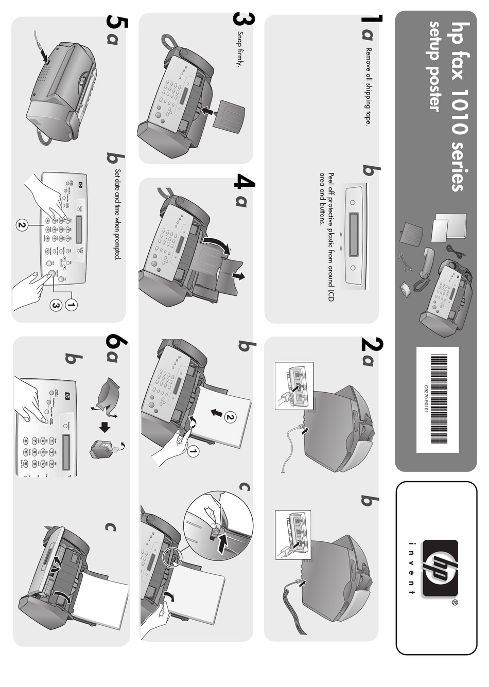 HP FAX 1010 SERIES SETUP POSTER Pdf Download ManualsLib