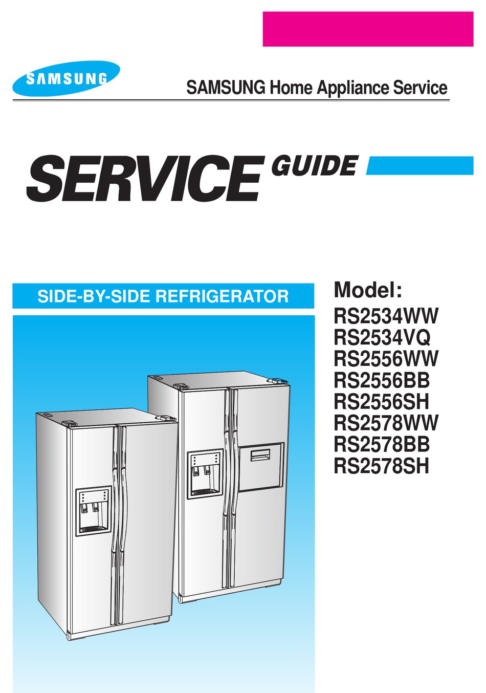 SAMSUNG RS2534WW SERVICE MANUAL Pdf Download | ManualsLib
