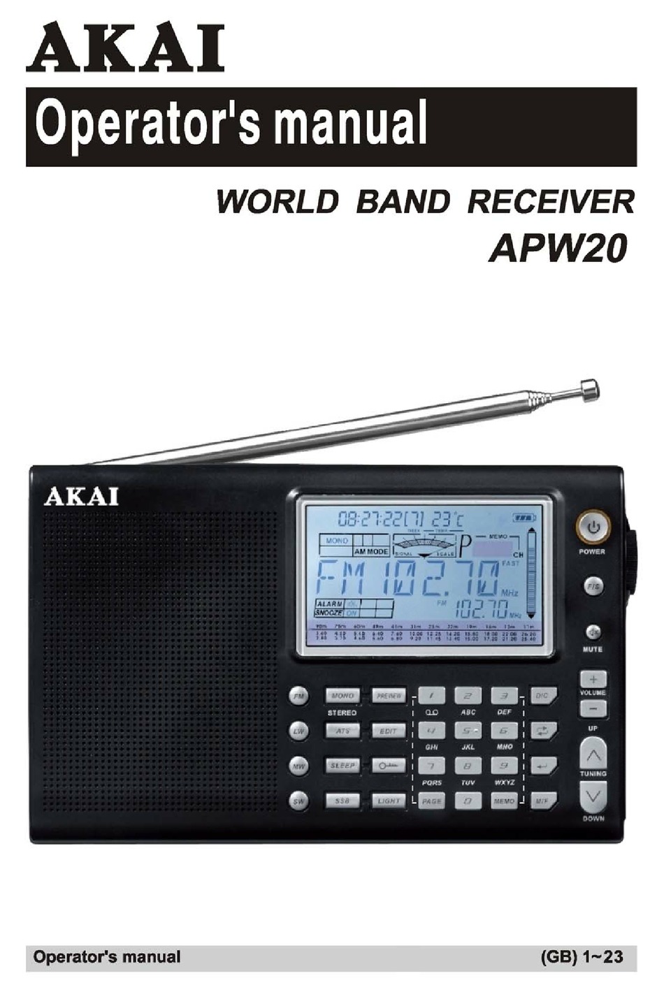 Akai AKAI AR-P420 FM STEREO RADIO 