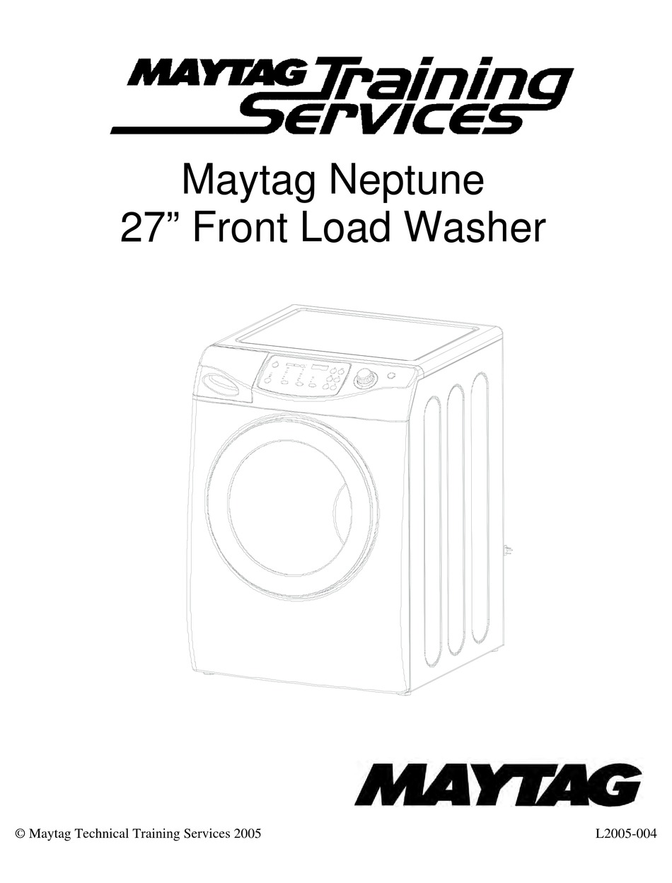 Maytag Neptune Mah9700 User Manual Pdf Download Manualslib
