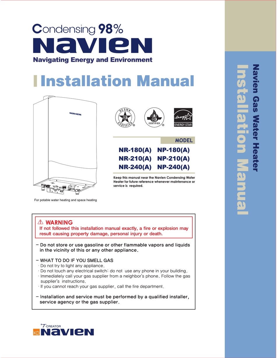 Navien Nr240 Service Manual