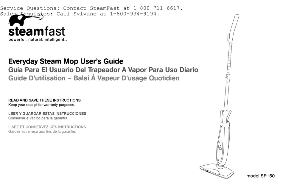 STEAMFAST SF150 USER MANUAL Pdf Download ManualsLib