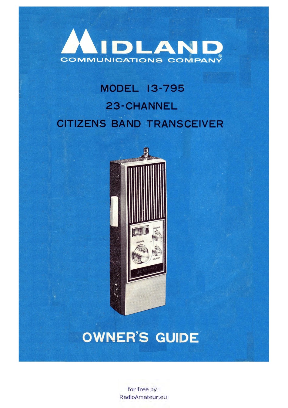 MIDLAND 13-795 OWNER'S MANUAL Pdf Download | ManualsLib