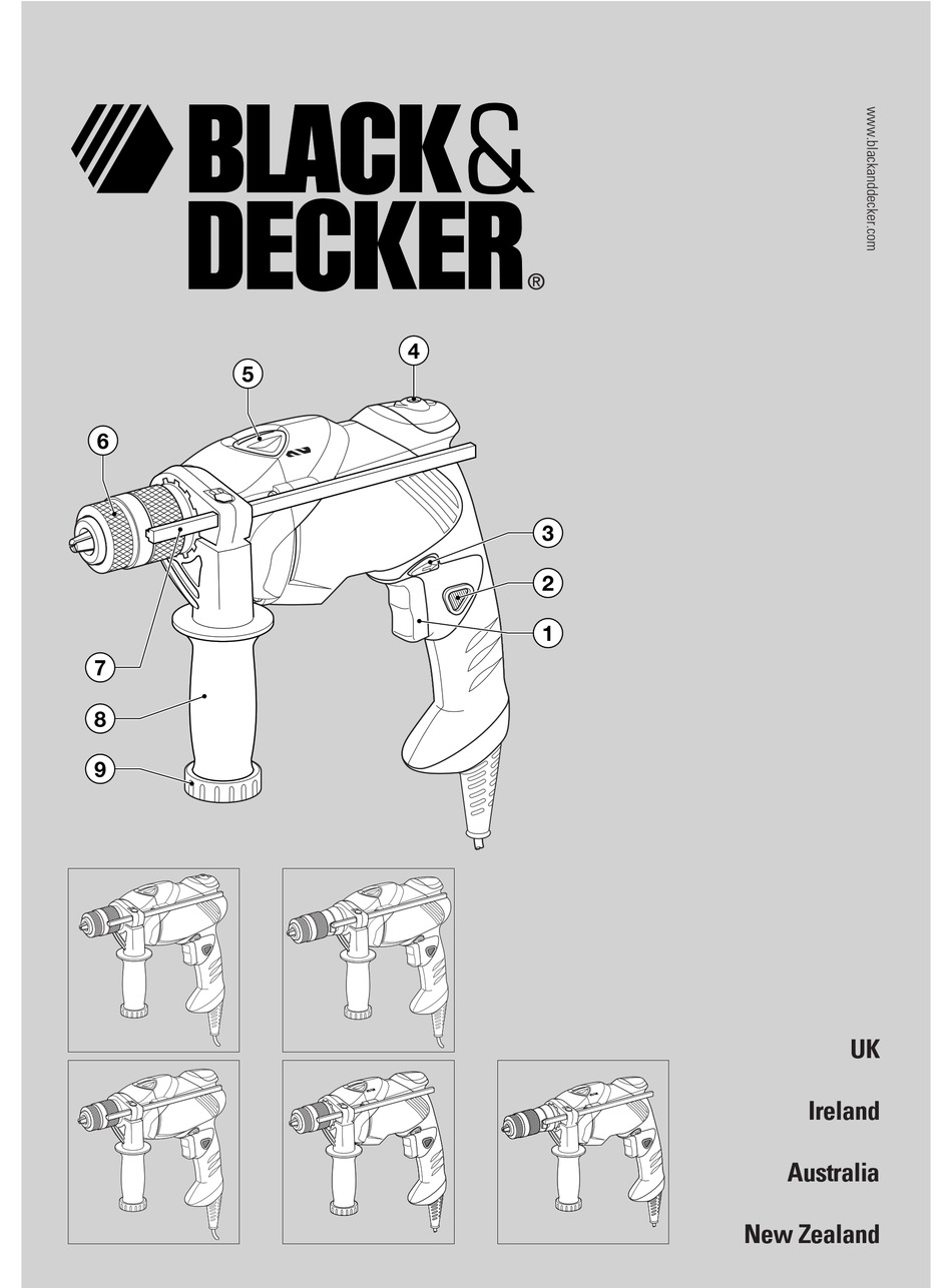 Black Decker Hammer Drill Manual Pdf Download Manualslib