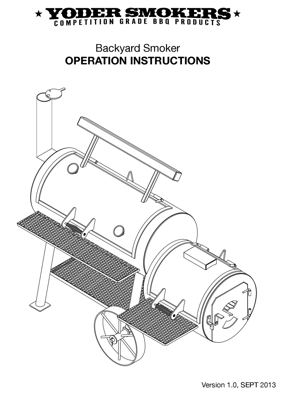YODER SMOKERS BACKYARD SMOKER OPERATION INSTRUCTIONS MANUAL Pdf Download ManualsLib