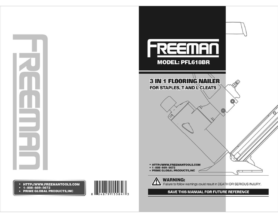 Freeman Pfl618br User Manual Pdf, Freeman Flooring Nailer Pfl618br