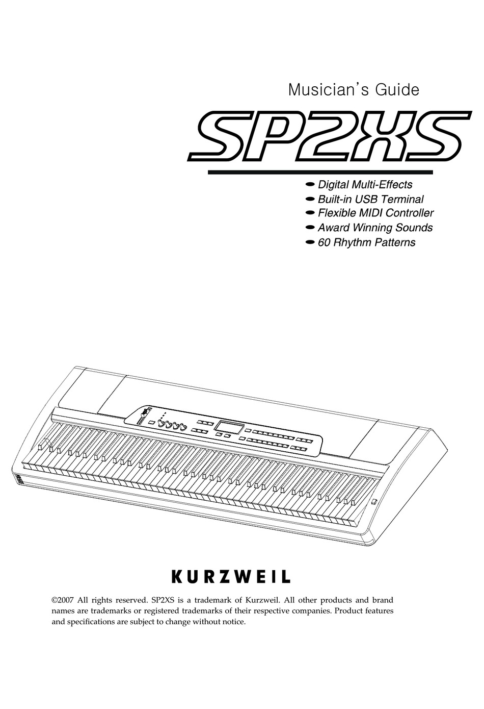 kurzweil pc2x owner manual