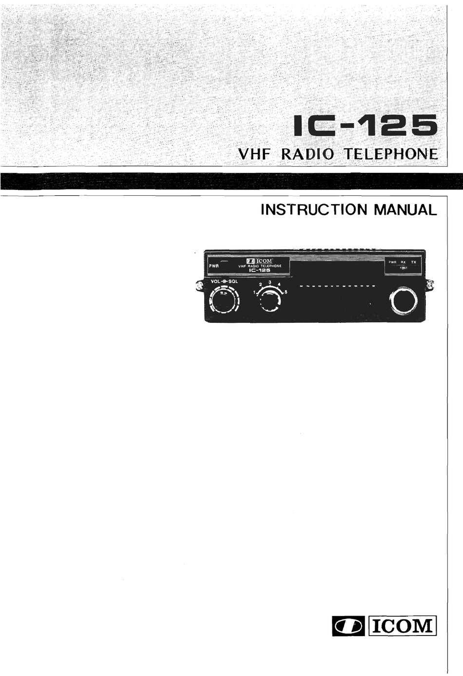 I Ic 125 Instruction Manual Pdf Download Manualslib