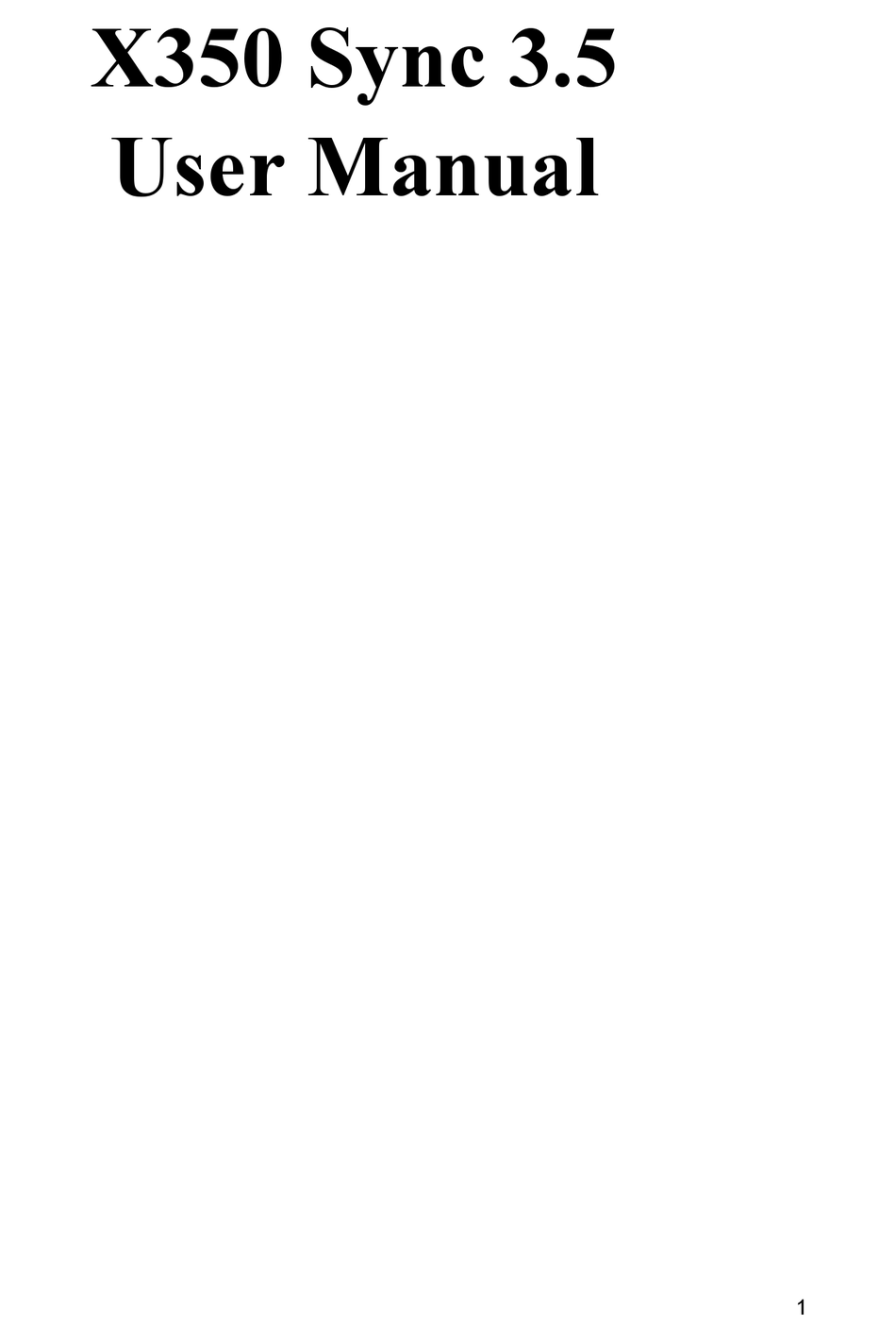 PLUM X350 SYNC 3.5 USER MANUAL Pdf Download ManualsLib