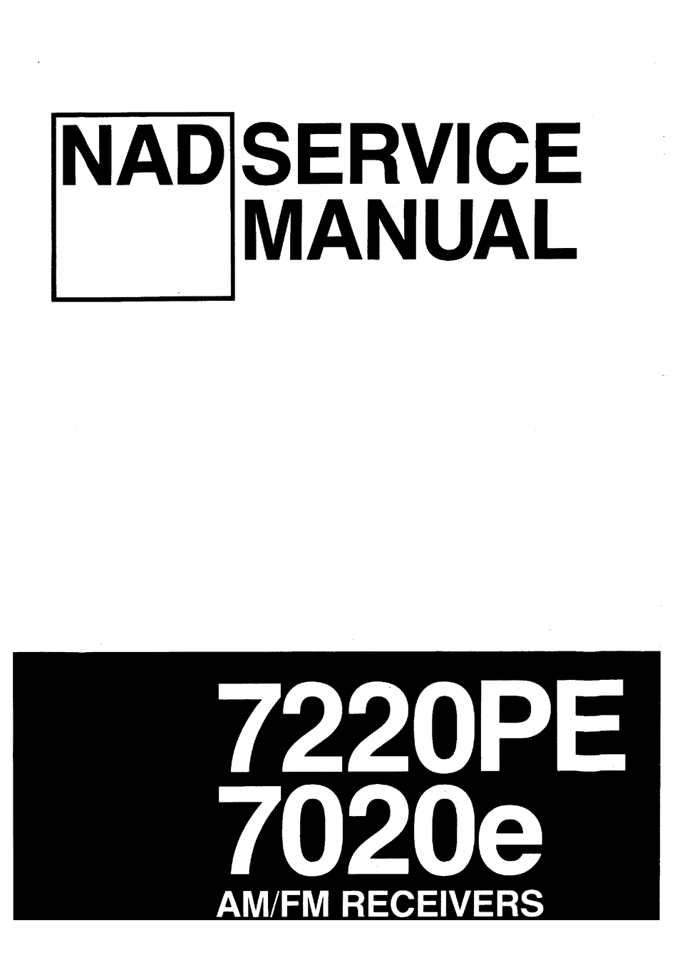 Nad 7220pe Service Manual Pdf Download Manualslib
