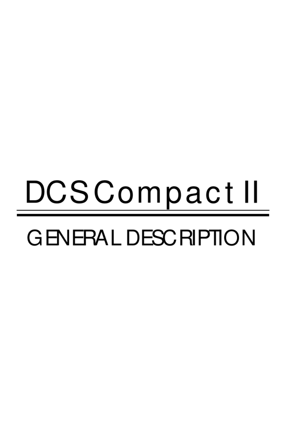 Samsung Dcs Compact Ii General Description Manual Pdf Download Manualslib