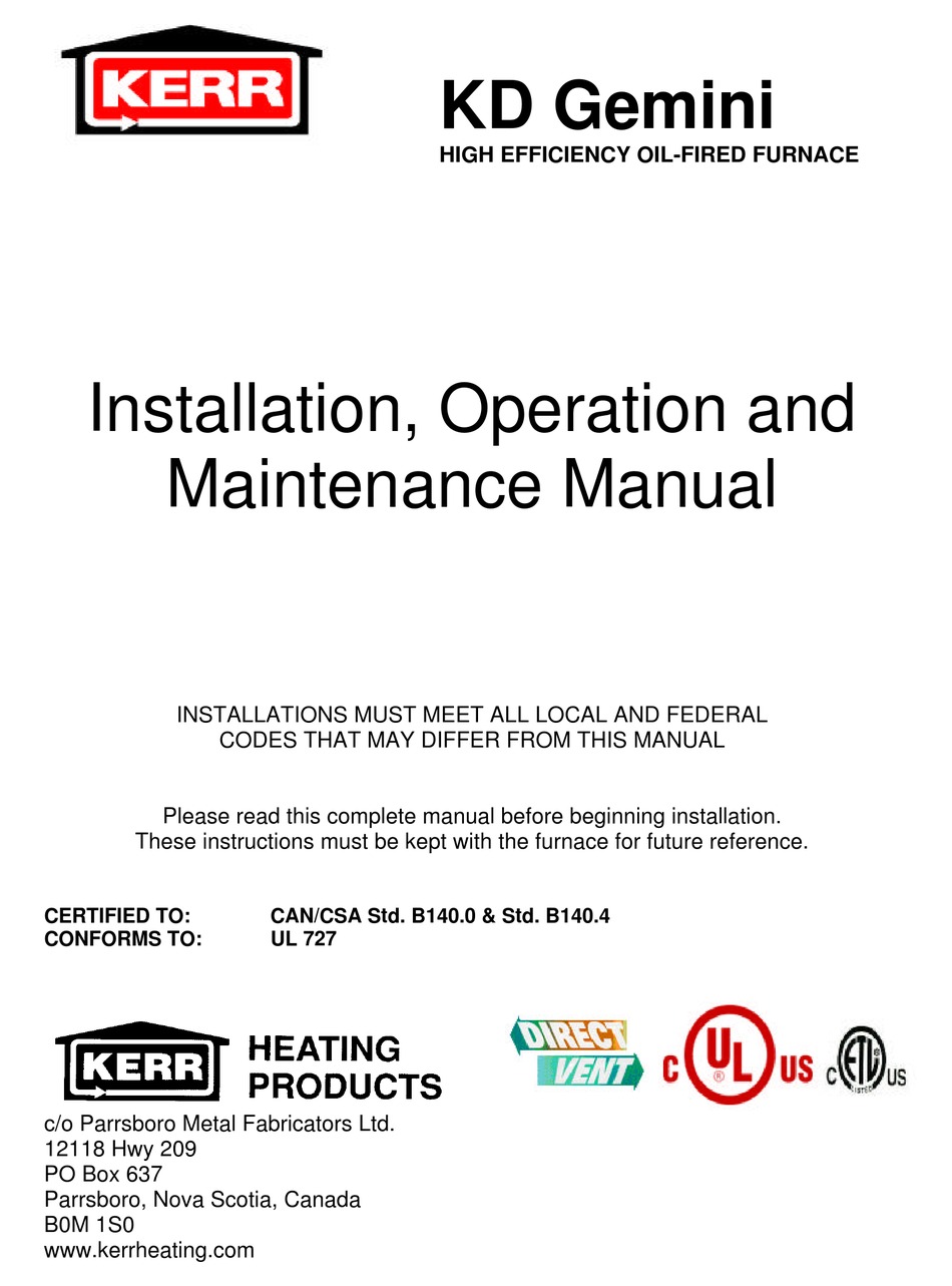 Trouble Shooting Guide - KERR KD Gemini Installation, Operation And  Maintenance Manual [Page 14] | ManualsLib