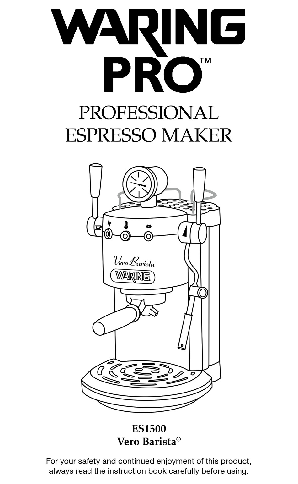 Waring PRO ES1500 Vero Barista User 