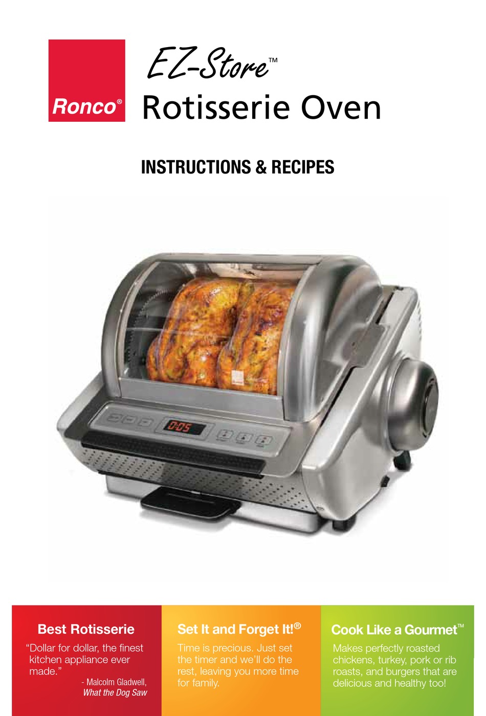 Ronco Showtime Rotisserie Manual Pdf