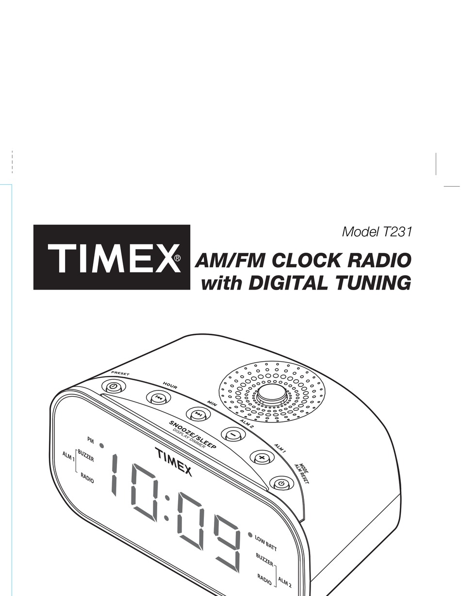 bench radio alarm clock manual