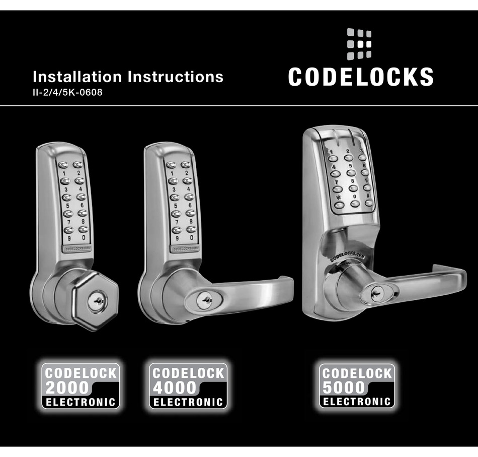 codelocks.com manual