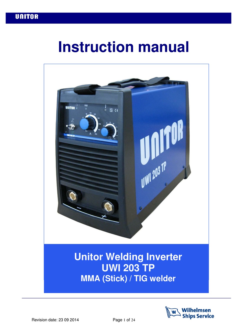 unitor welding machine