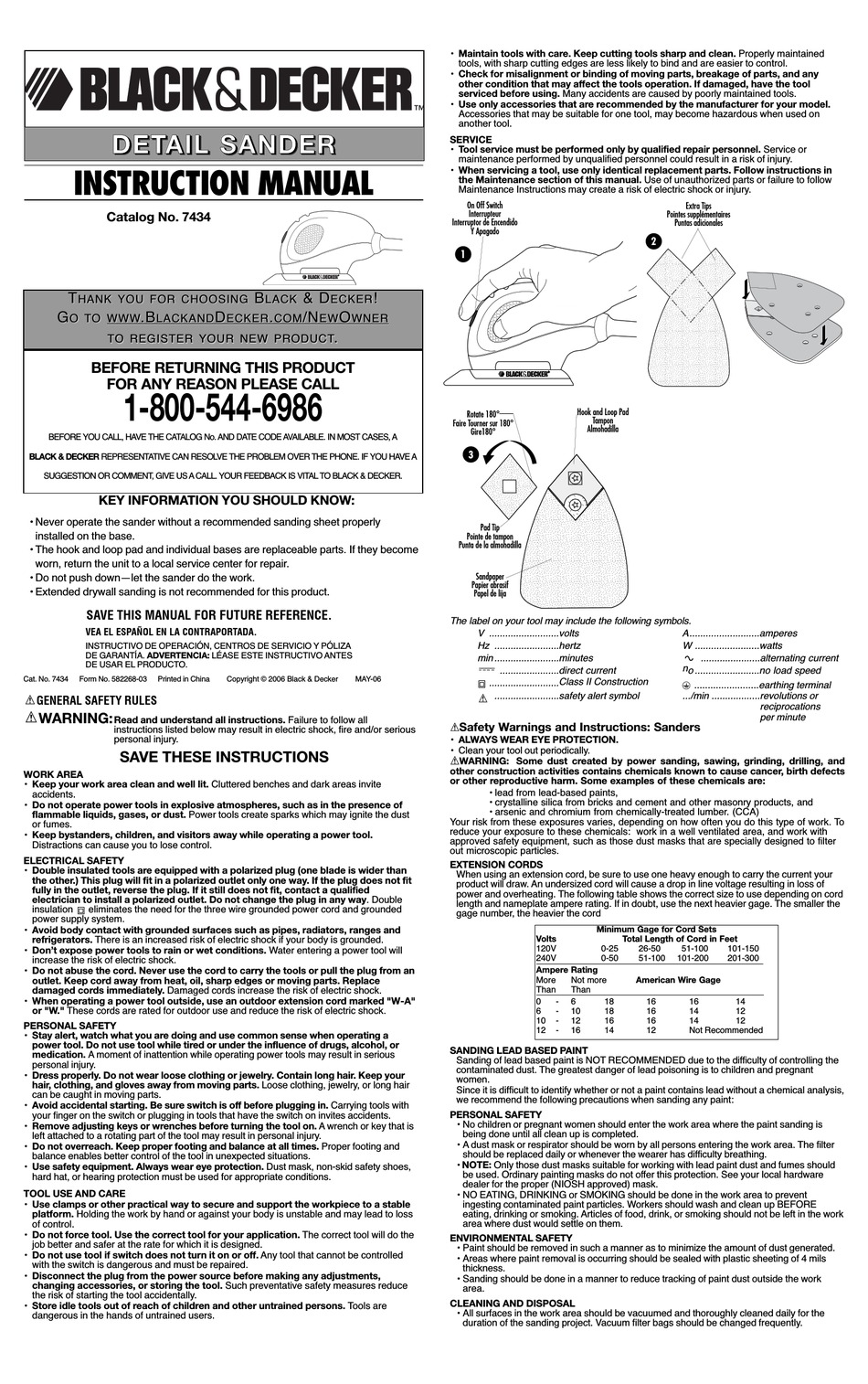 BLACK & DECKER CYCLONE MS1000 INSTRUCTION MANUAL Pdf Download