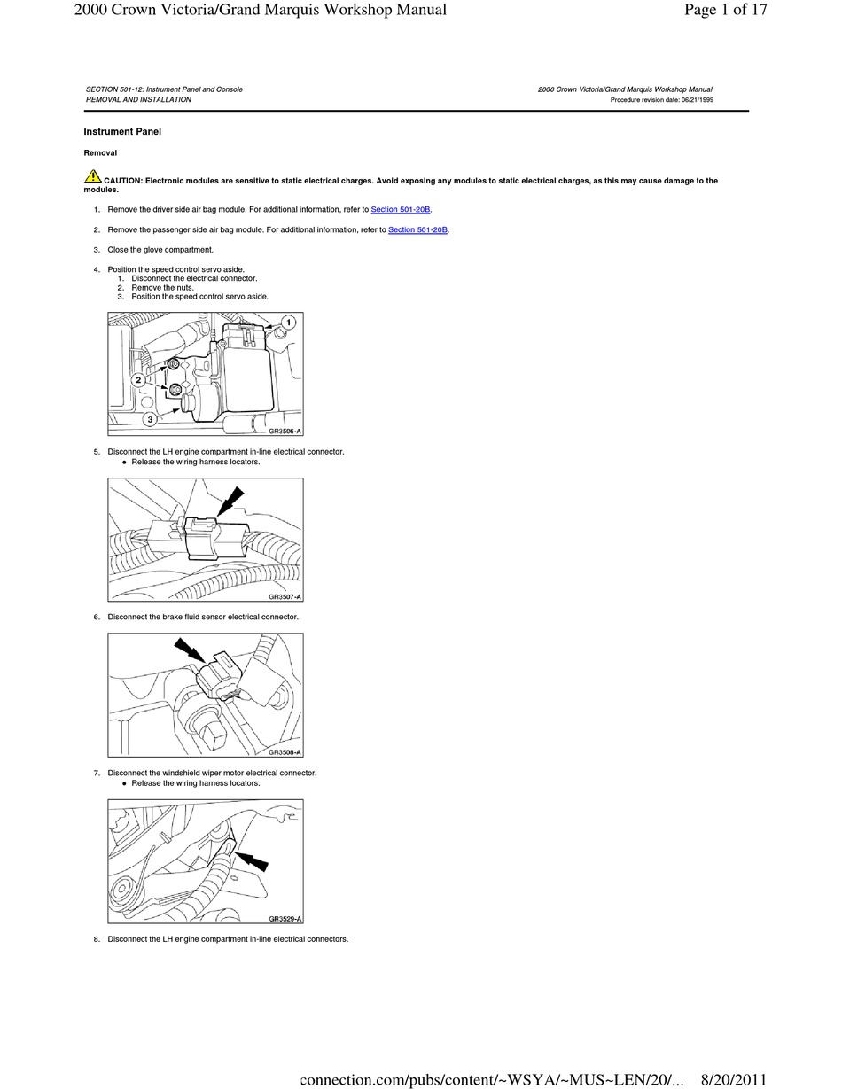 FORD 2000 CROWN VICTORIA MANUAL Pdf Download ManualsLib
