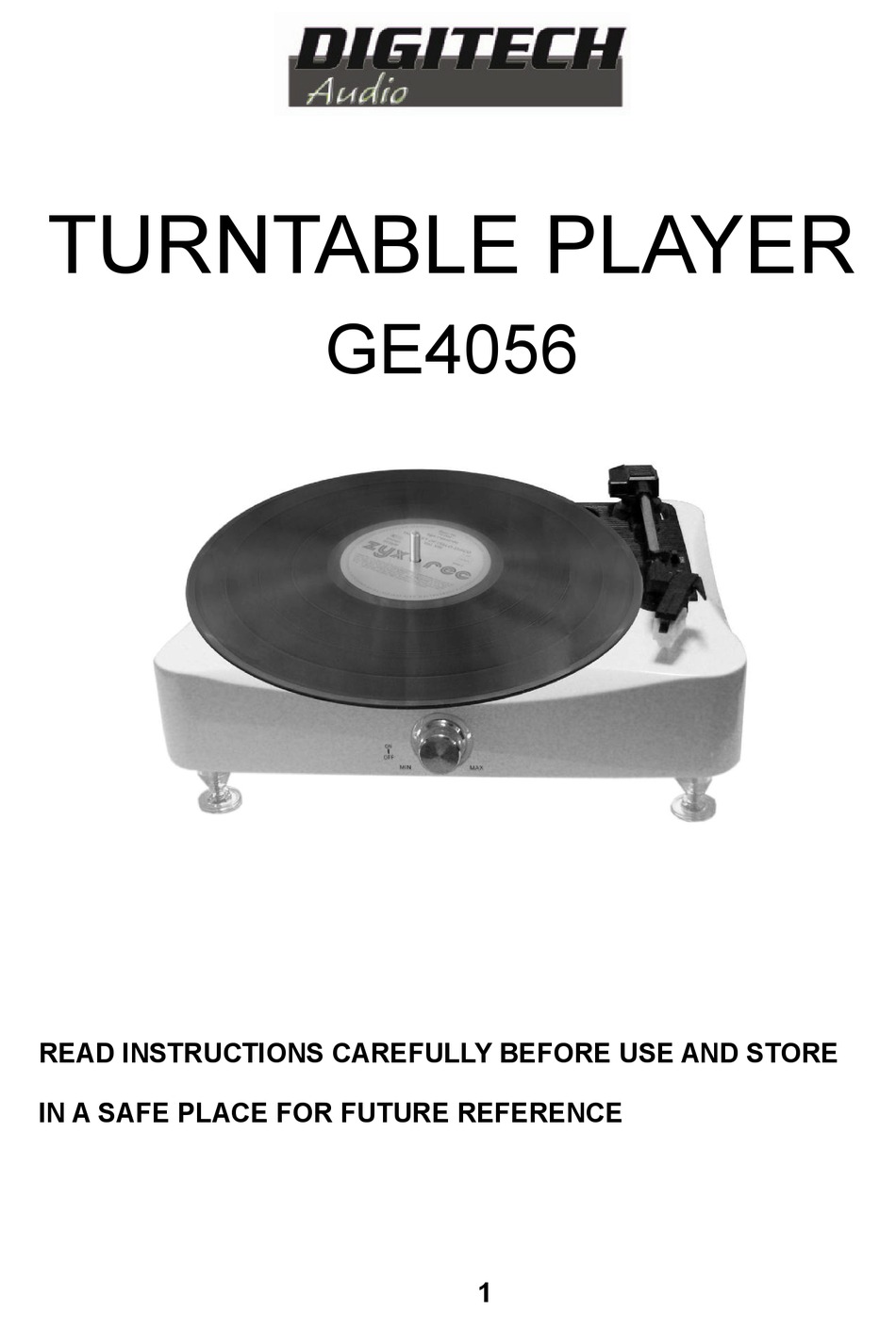 DIGITECH GE4056 INSTRUCTIONS MANUAL Pdf Download ManualsLib