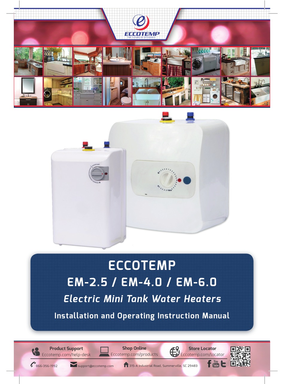 Eccotemp Em 2 5 Installation And Operating Instruction Manual Pdf Download Manualslib