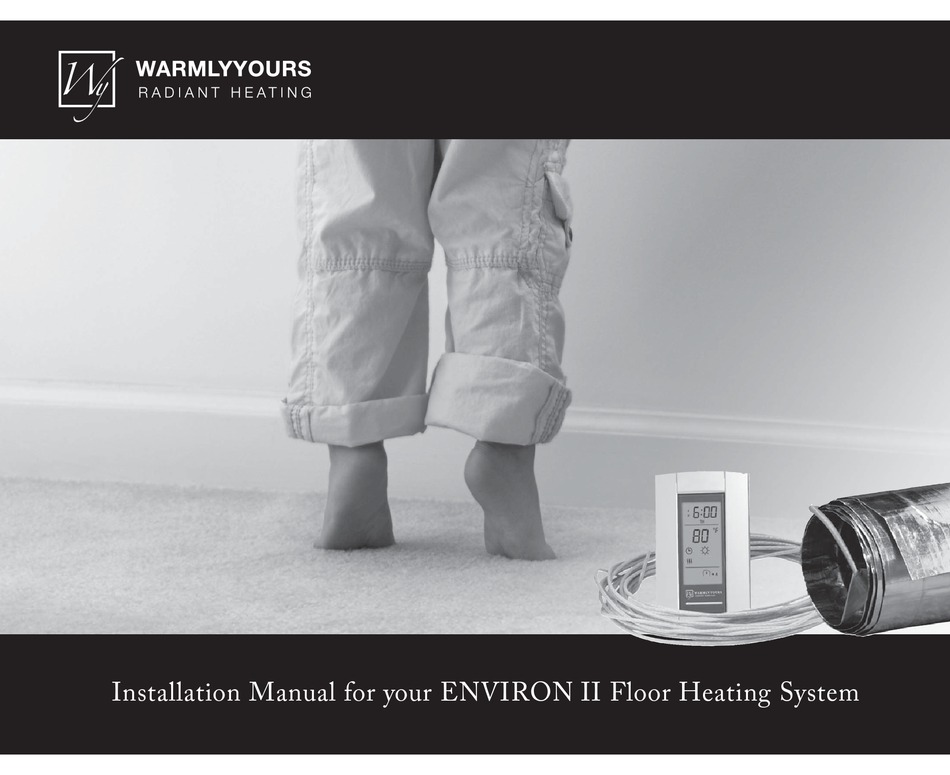 WARMLY YOURS ENVIRON II INSTALLATION MANUAL Pdf Download ManualsLib