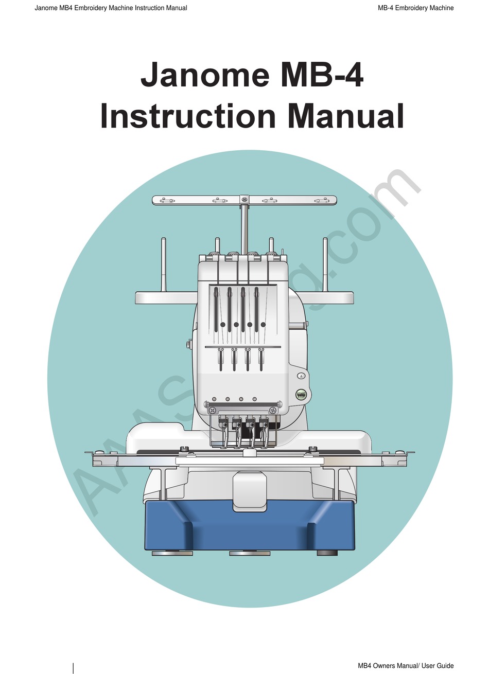 JANOME MB4 INSTRUCTION MANUAL Pdf Download ManualsLib