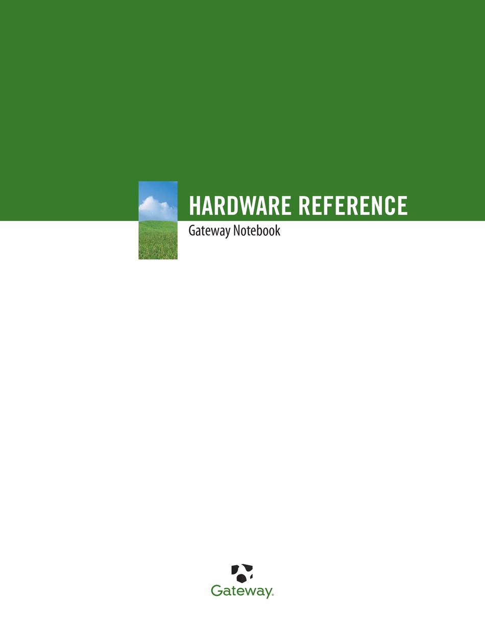 GATEWAY NOTEBOOK HARDWARE REFERENCE MANUAL Pdf Download | ManualsLib