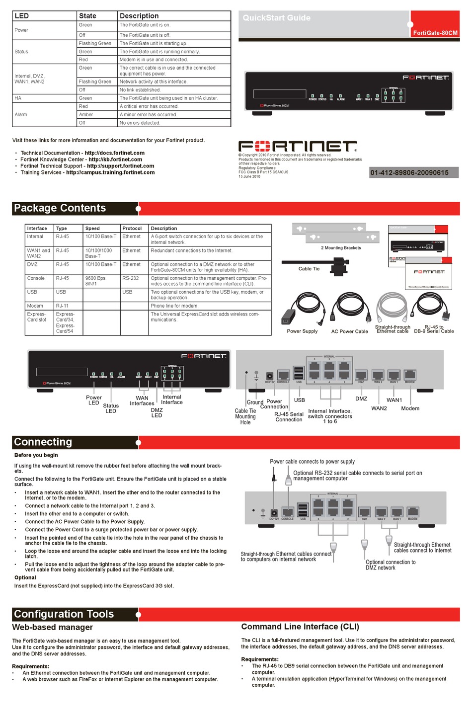 FORTINET FORTIGATE-80 CM QUICK START MANUAL Pdf Download | ManualsLib