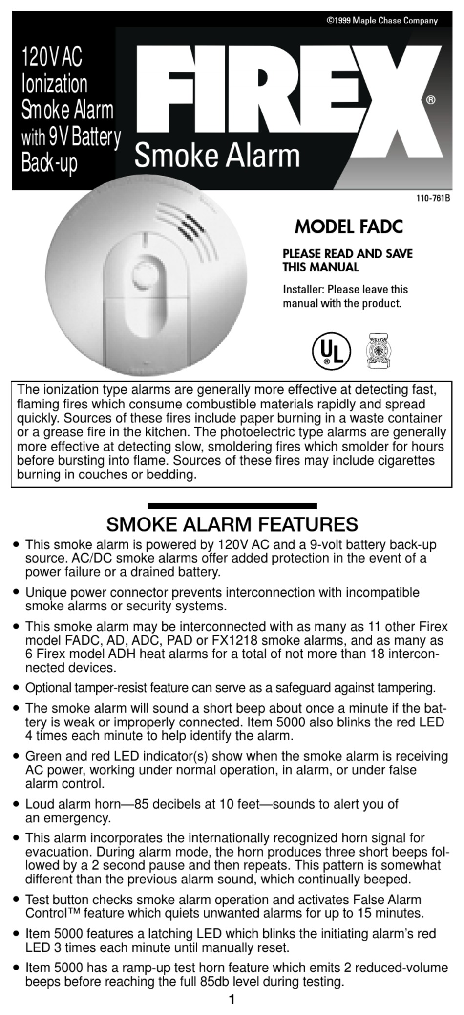download firex smoke alarm flashing red