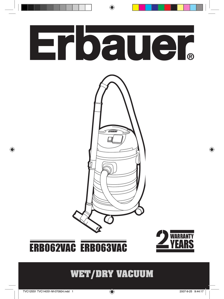 ERBAUER ERB062VAC MANUAL Pdf Download 