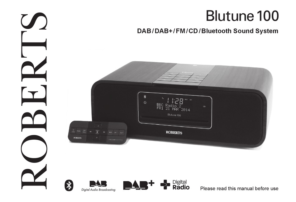 Roberts Blutune 100 User Manual Pdf Download Manualslib