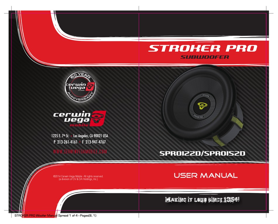 cerwin vega spro122d