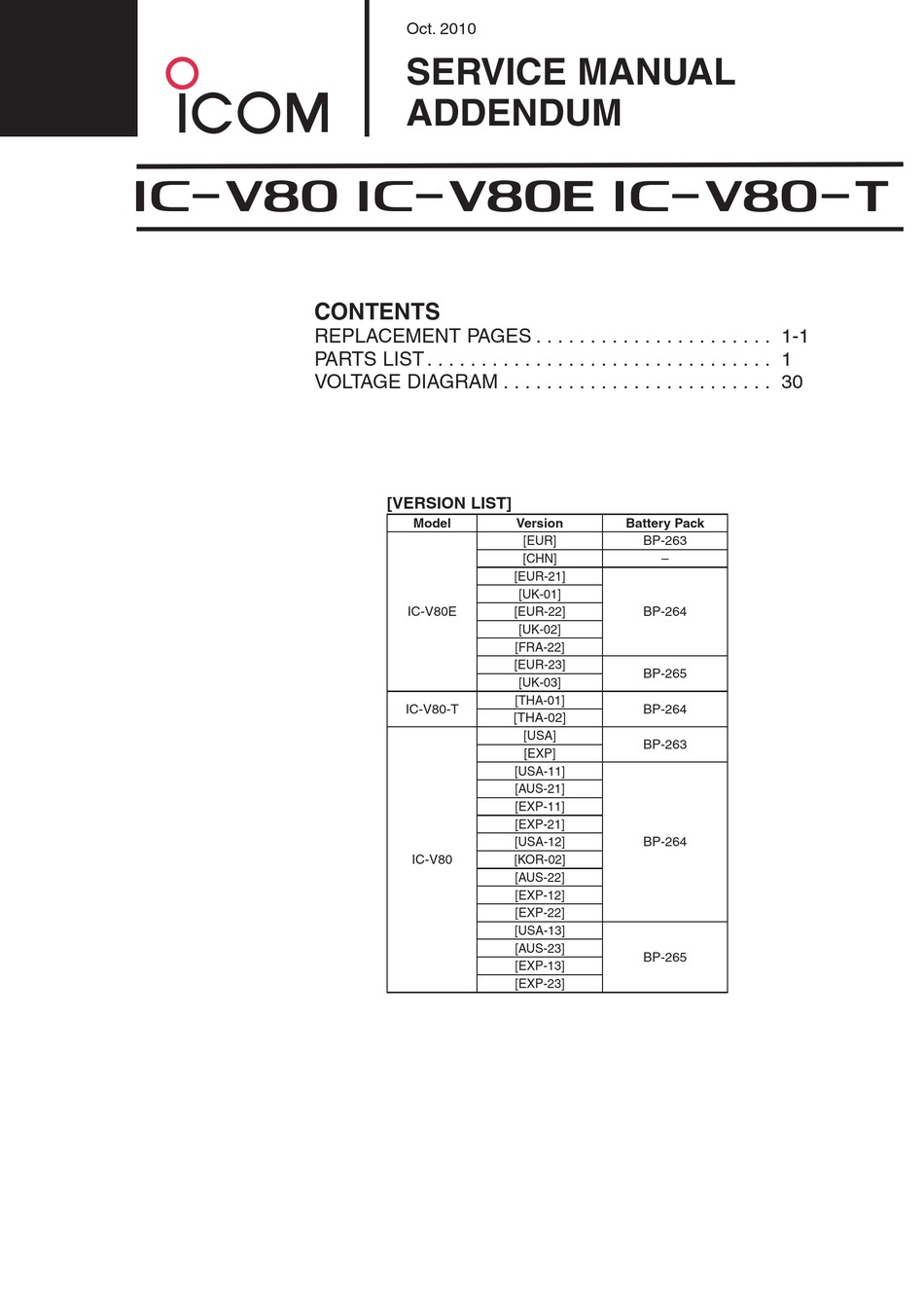 I Ic V80e Service Manual Addendum Pdf Download Manualslib