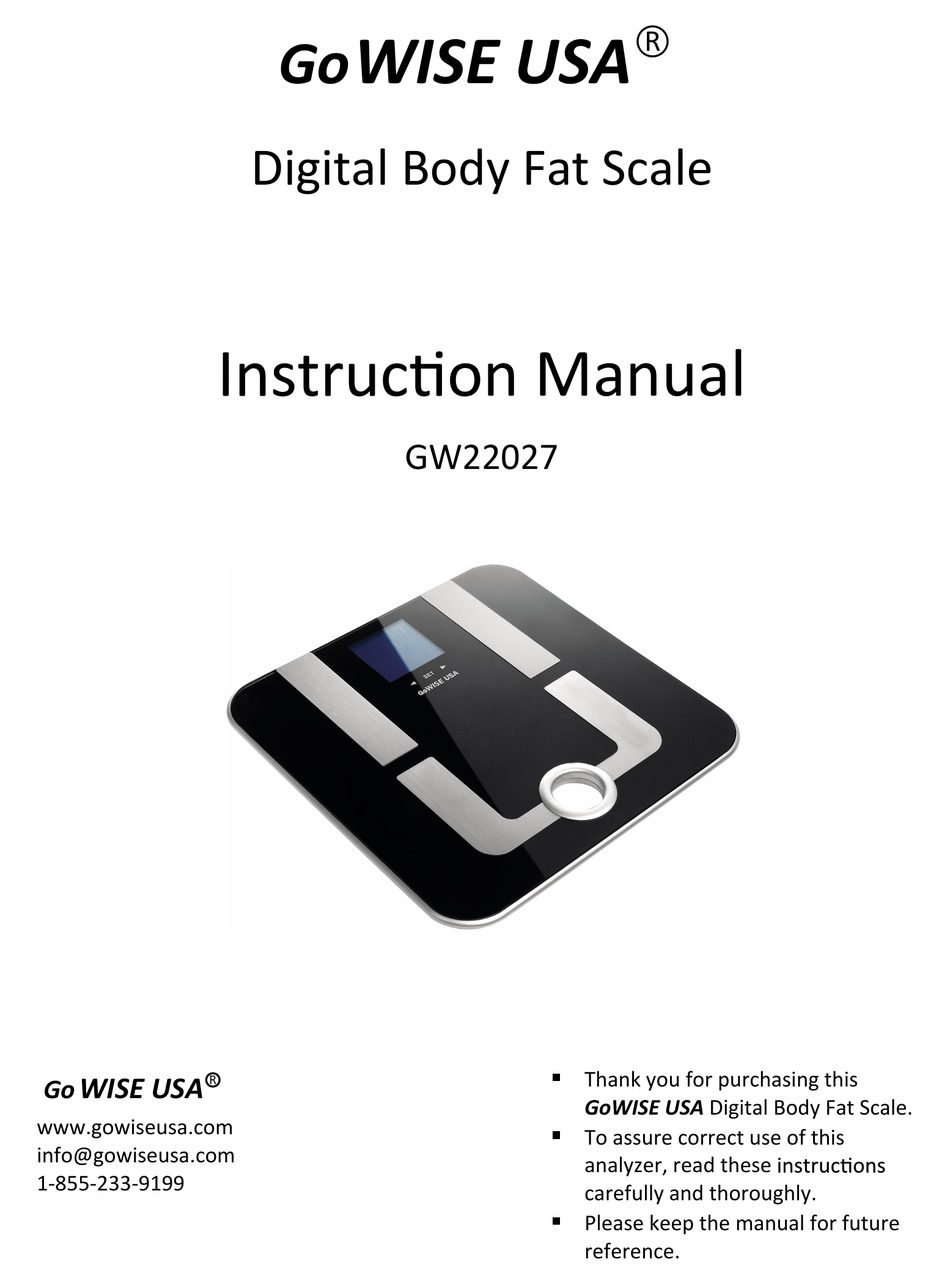 gowise usa scale manual