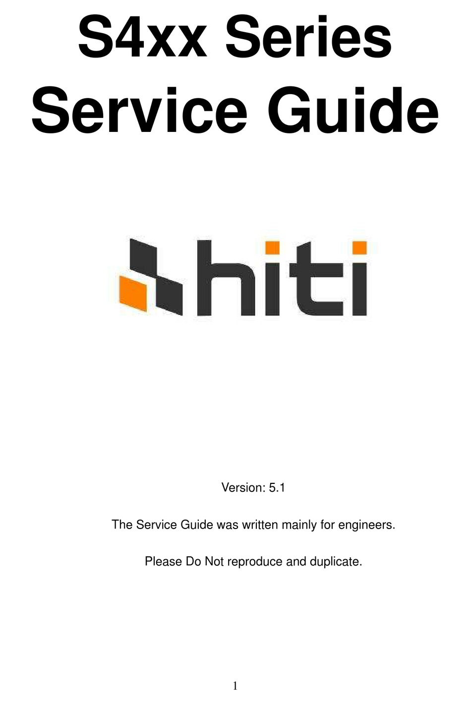 HITI DIGITAL S400 SERVICE MANUAL Pdf Download ManualsLib