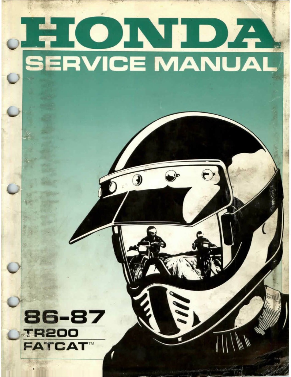 honda phantom ta200 service manual