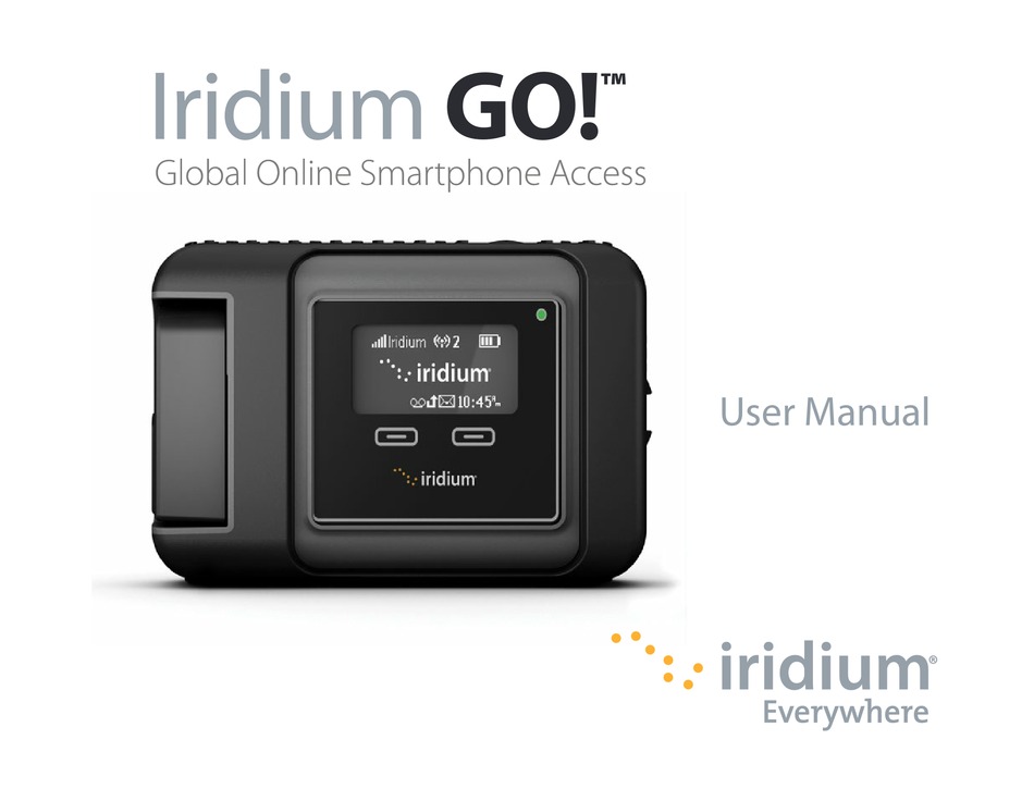 Iridium Go User Manual Pdf Download Manualslib